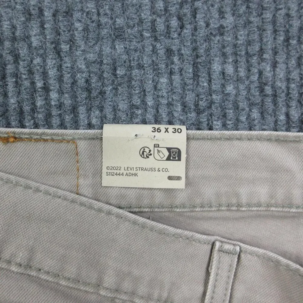 Levi's Pants Mens 36x30 Beige 559 Relaxed Straight Stretch Cotton 36x29.5* NWT